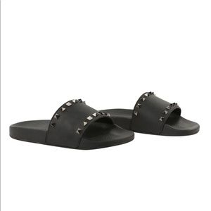 Valentino Rockstud Slide Sandal